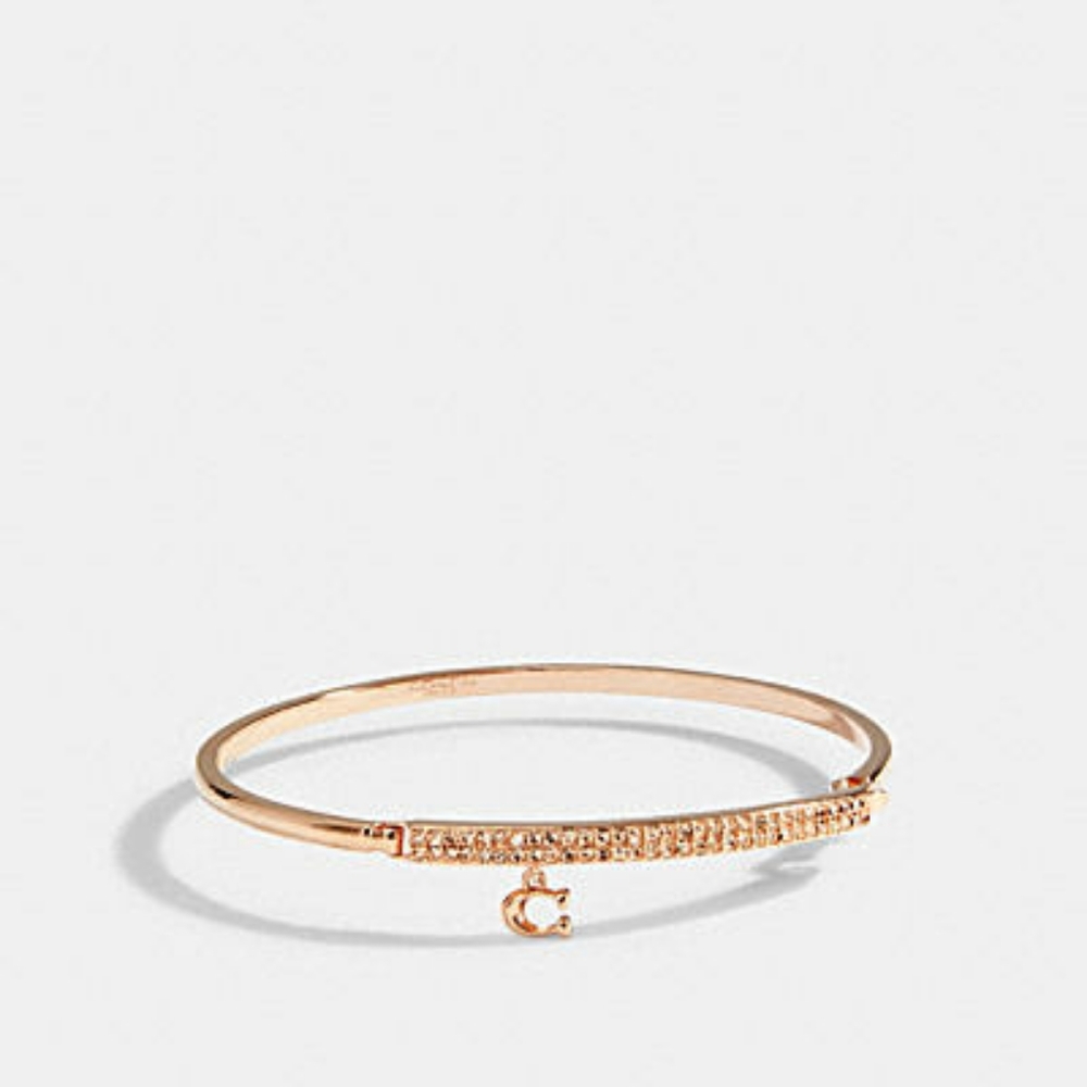 Coach Signature Pave Bar Bangle